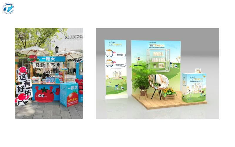 Sử dụng banner, standee để gian hàng hội chợ thêm thu hút